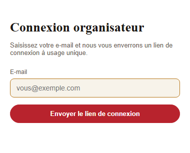Log in form