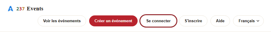 Sign in button in the top navigation